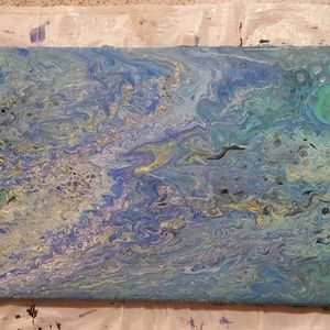 Abstract pour painting